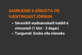 Námskeið um samræmda þjónustu og væntingastjórnun þjónustu