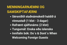 Námskeið um menningarnæmni og samskiptafærni