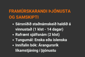 Námskeið um framúrskarandi þjónustu og samskipti